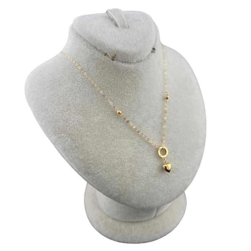 گردنبند طلا بولگاری و قلب N012