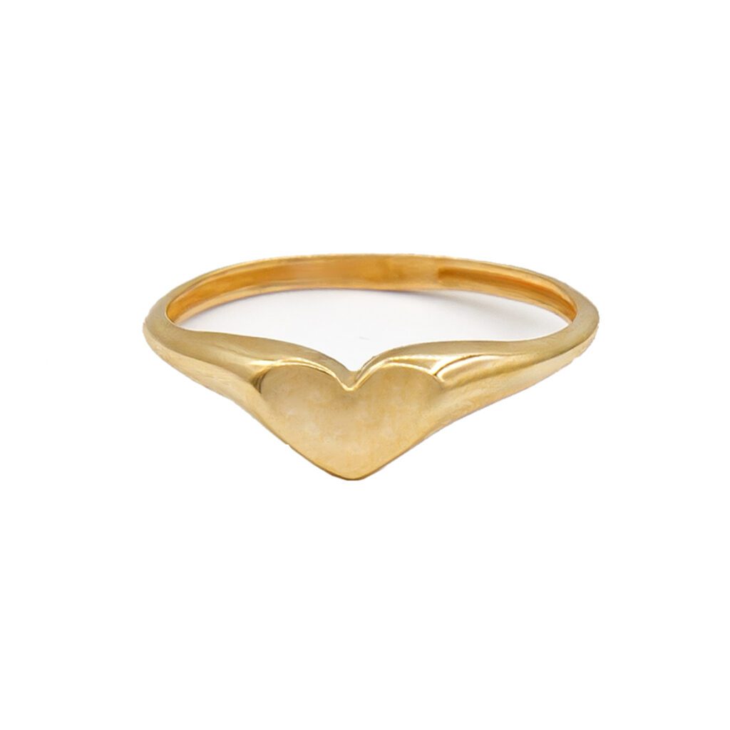 انگشتر طلا قلب ساده R001