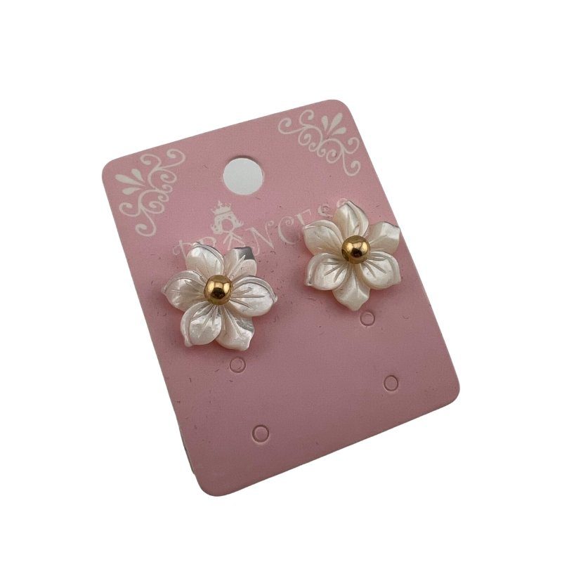 گوشواره طلا میخی شکوفه E006